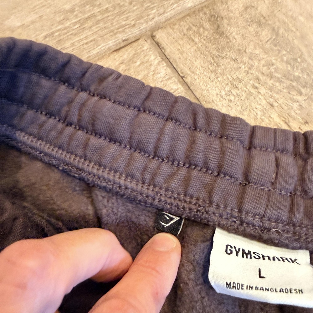 Gymshark Jogger Pants Mens L gray Sweatpants Tapered Drawstring Pockets - Picture 4 of 14